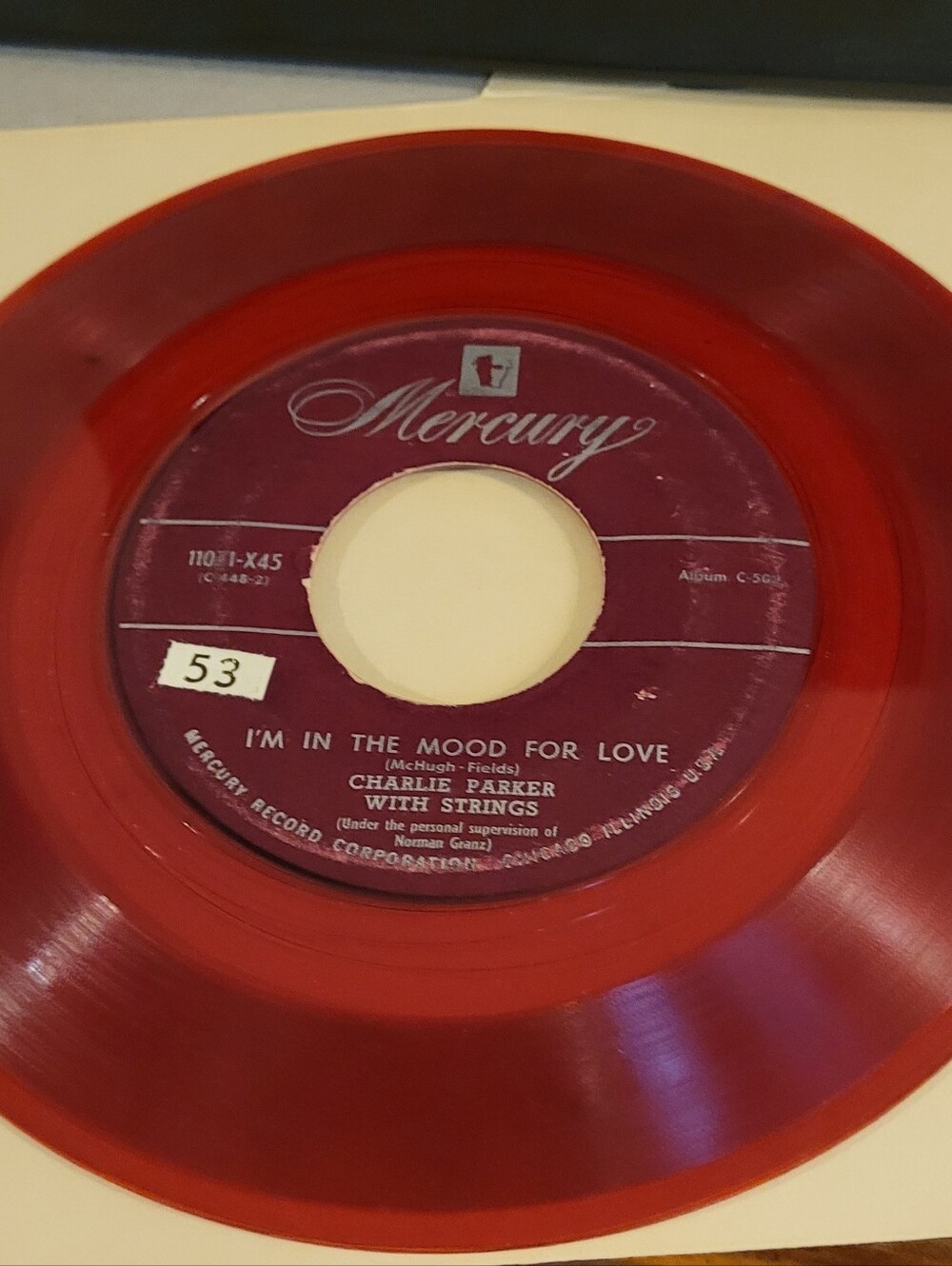 Charlie Parker "I'm In The Mood For Love" Red 45 RPM Vinyl - Mercury